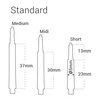 Shafty Harrows Clic Standard, różowe